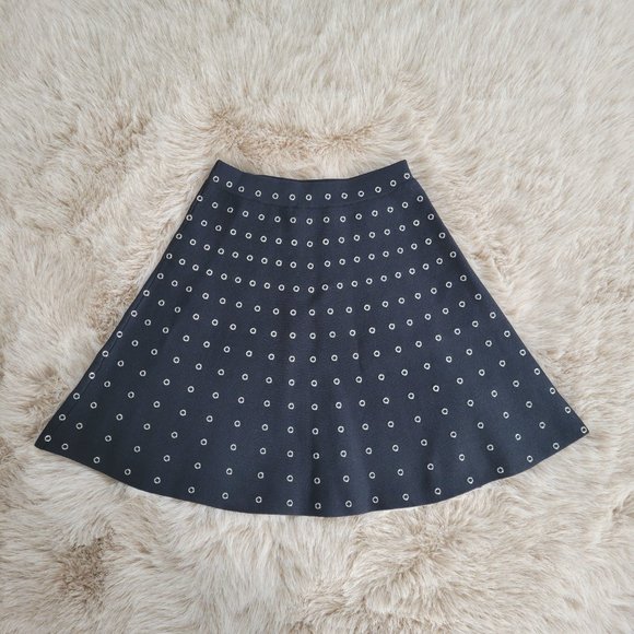 The Kooples Knit Grommet Skirt In Black - Picture 4 of 6